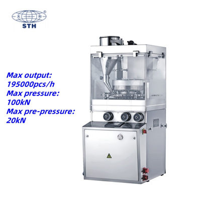 50 Stations High Capacity Rotary Tablet Press with 195000 PCS/H Output and 24h Online Support サプライヤー