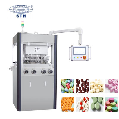 25mm Tablet Automatic Rotary Tablet Press Machine with 100kN Pressure and 40r/min Turret Speed サプライヤー