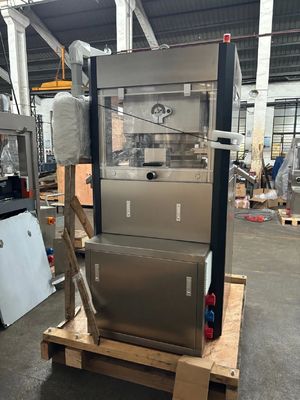 25mm Tablet Automatic Rotary Tablet Press Machine with 100kN Pressure and 40r/min Turret Speed サプライヤー