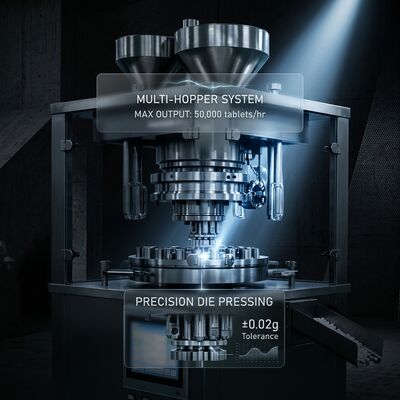 Speed Tablet Press Machine GZPK-65/71 High Output 462000 pcs/h Automatic Tablet Weight Control BB BBS Tooling サプライヤー